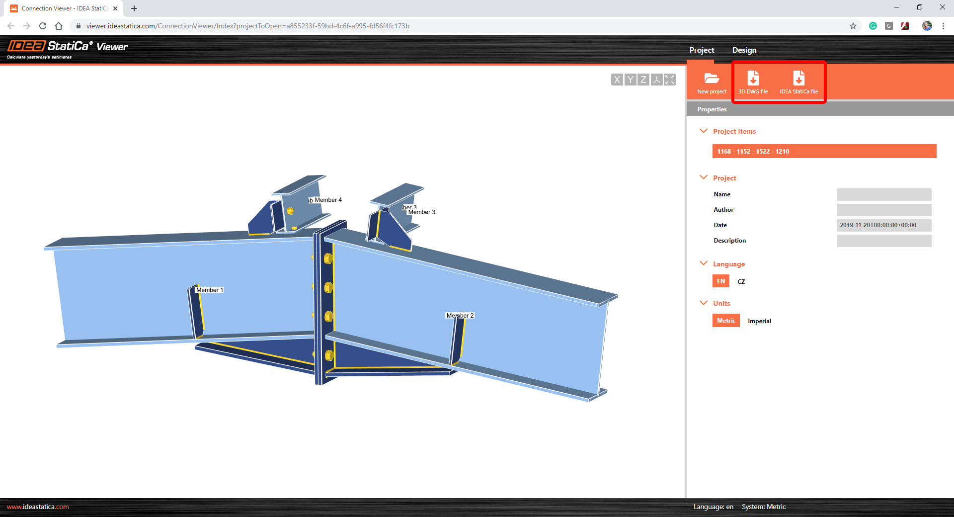 IDEA StatiCa Viewer for Autodesk Advance Steel