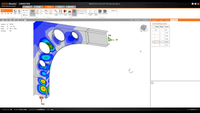 Arch corner with openings made of welded plates