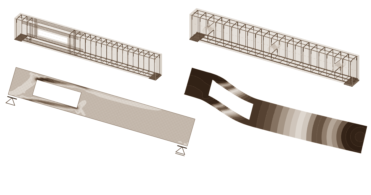Modern construction vs. openings in beams