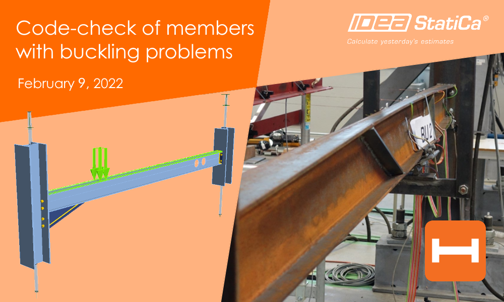 Code-check of steel members with buckling problems