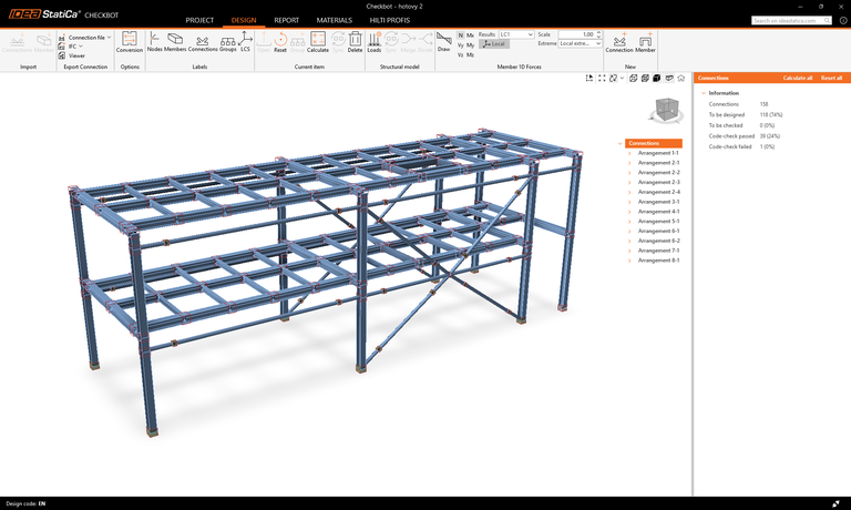 SAVE HOURS WITH *BULK DESIGN OF SIMILAR CONNECTIONS*