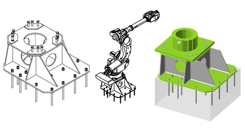 Ingenieursadvies voor een voetstuk voor een robotarm