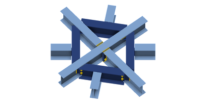 Atomium-inspired facade joint