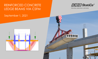 Reinforced concrete ledge beams via CSFM