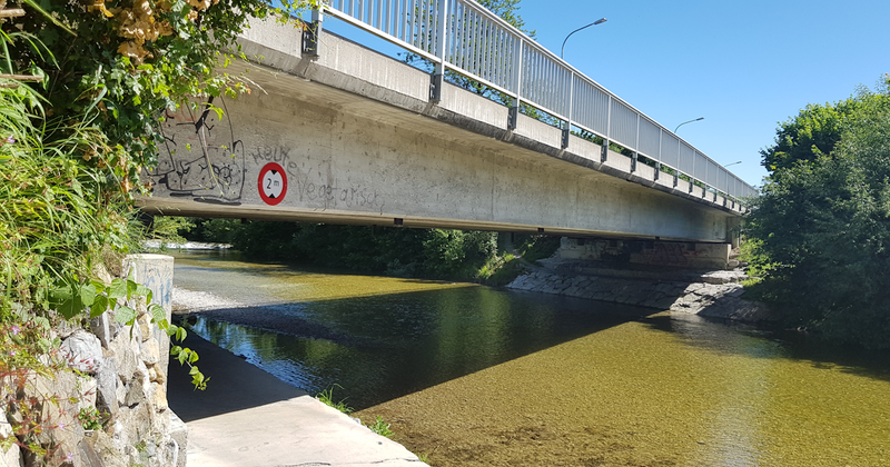 Tössbrücke Wila skew-angled bridge 