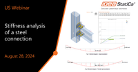 Stiffness analysis of a steel connection