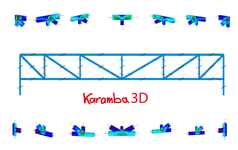 Parametric joint design of steel constructions with KarambaIDEA