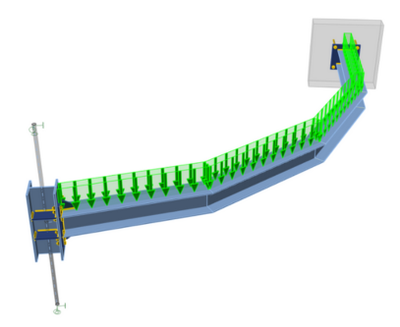 Segmental steel beam