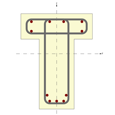 Reinforced concrete T-section (RCS)