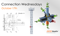 Telecommunication tower joint imported from SCIA Engineer