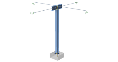 Inner column with global (Euler) buckling hazzard