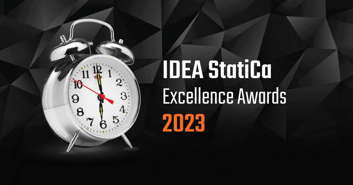 IDEA StatiCa Excellence Awards 2023 countdown with alarm clock
