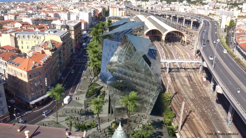Studio Libeskind - verbouwing van het centraal station in Nice