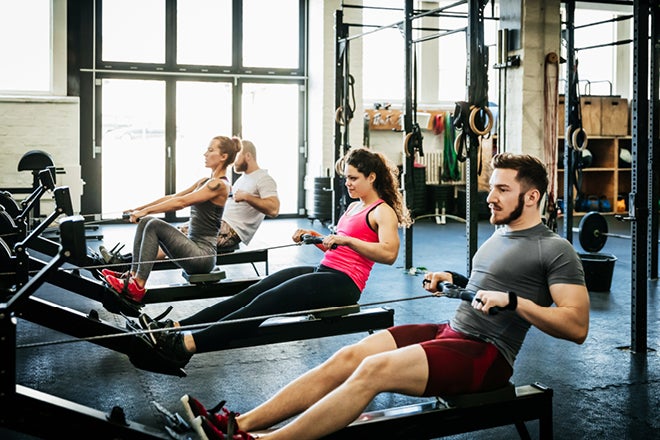 How to claim your gym membership. People at the gym.