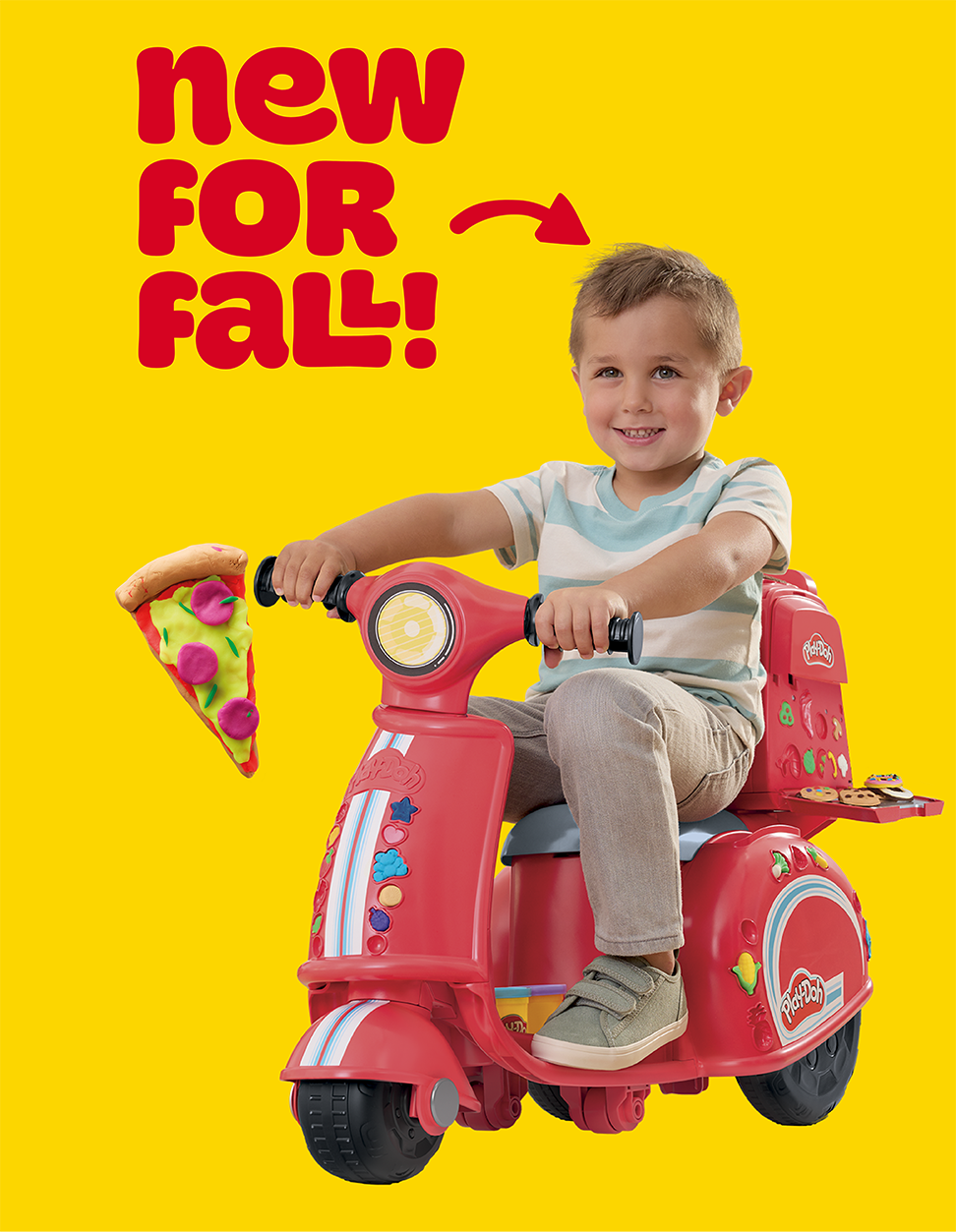 Pizza Delivery scooter playset banner