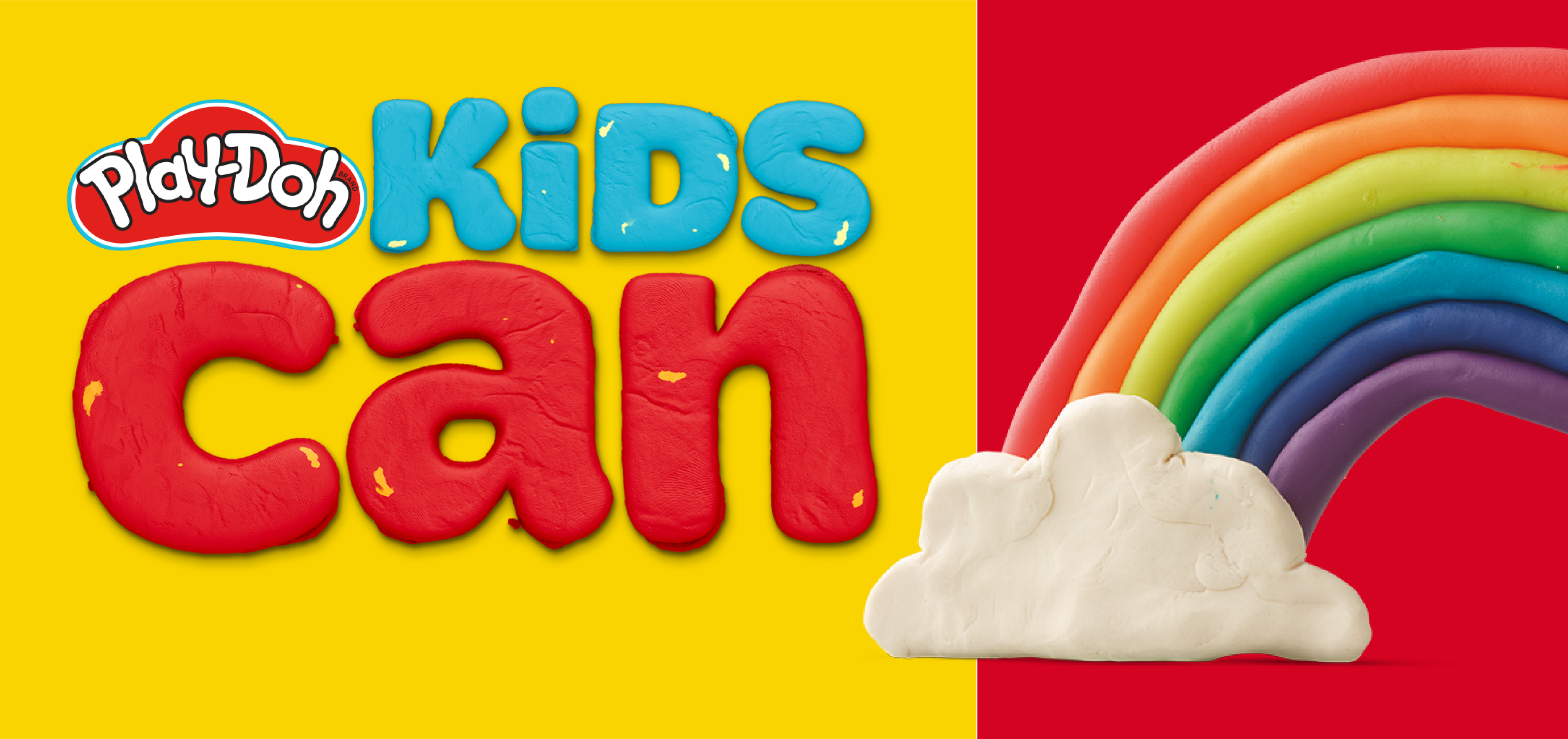 Play-Doh Rainbow Banner