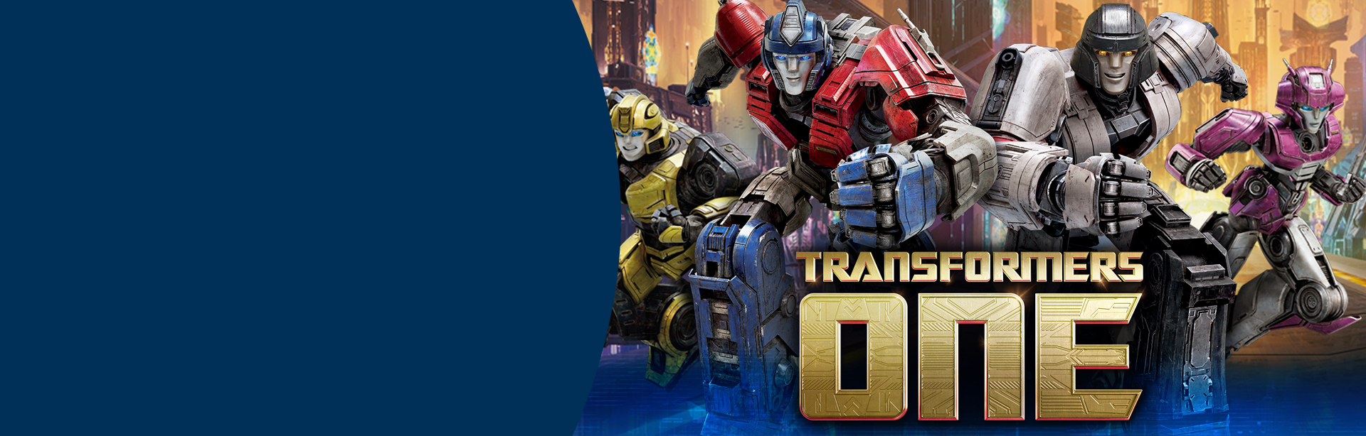 Transformers One Movie Robot Toys Banner