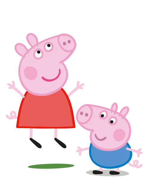 Peppa Pig and George Pig