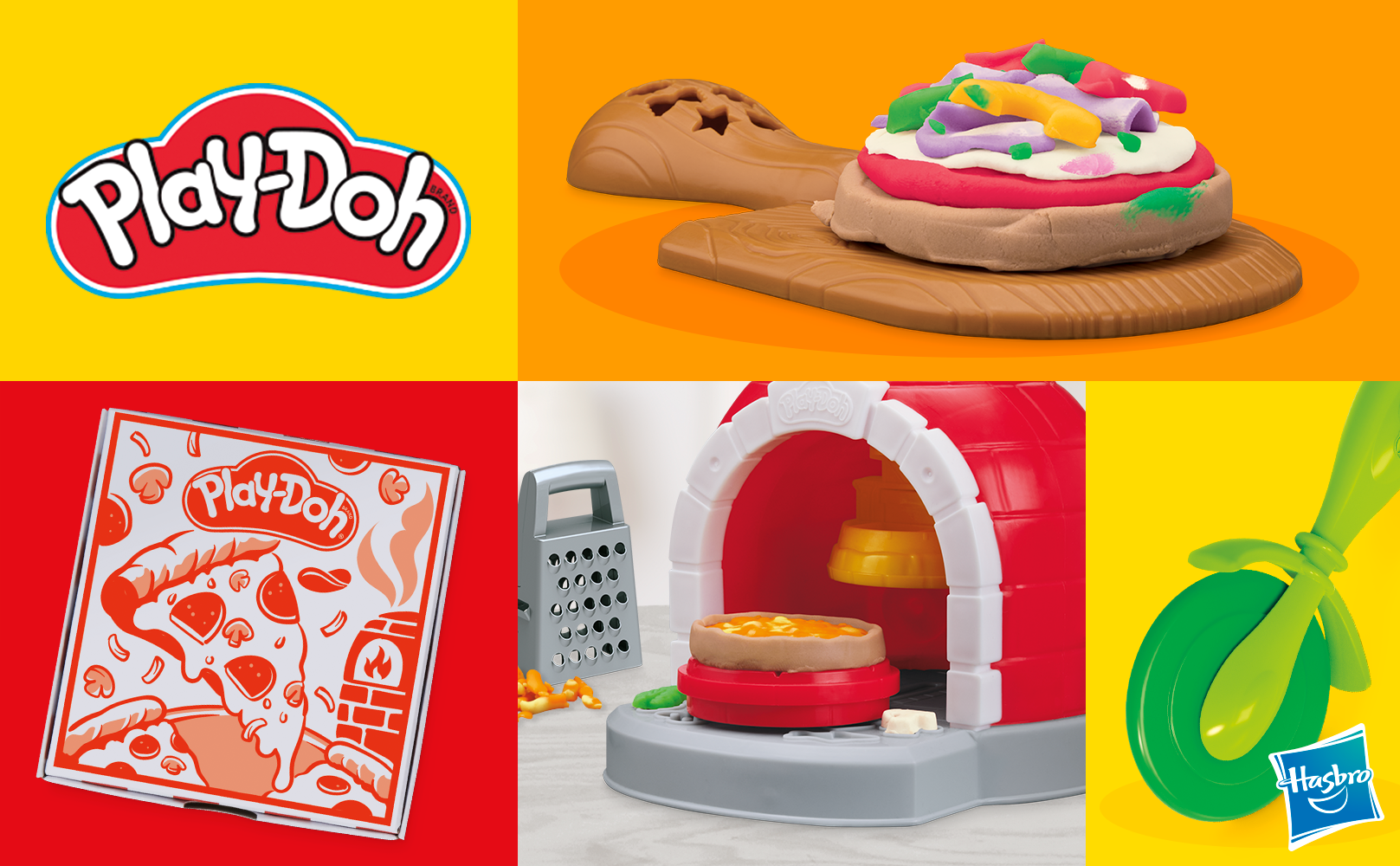 Playdoh Pizza Oven playset Banner two