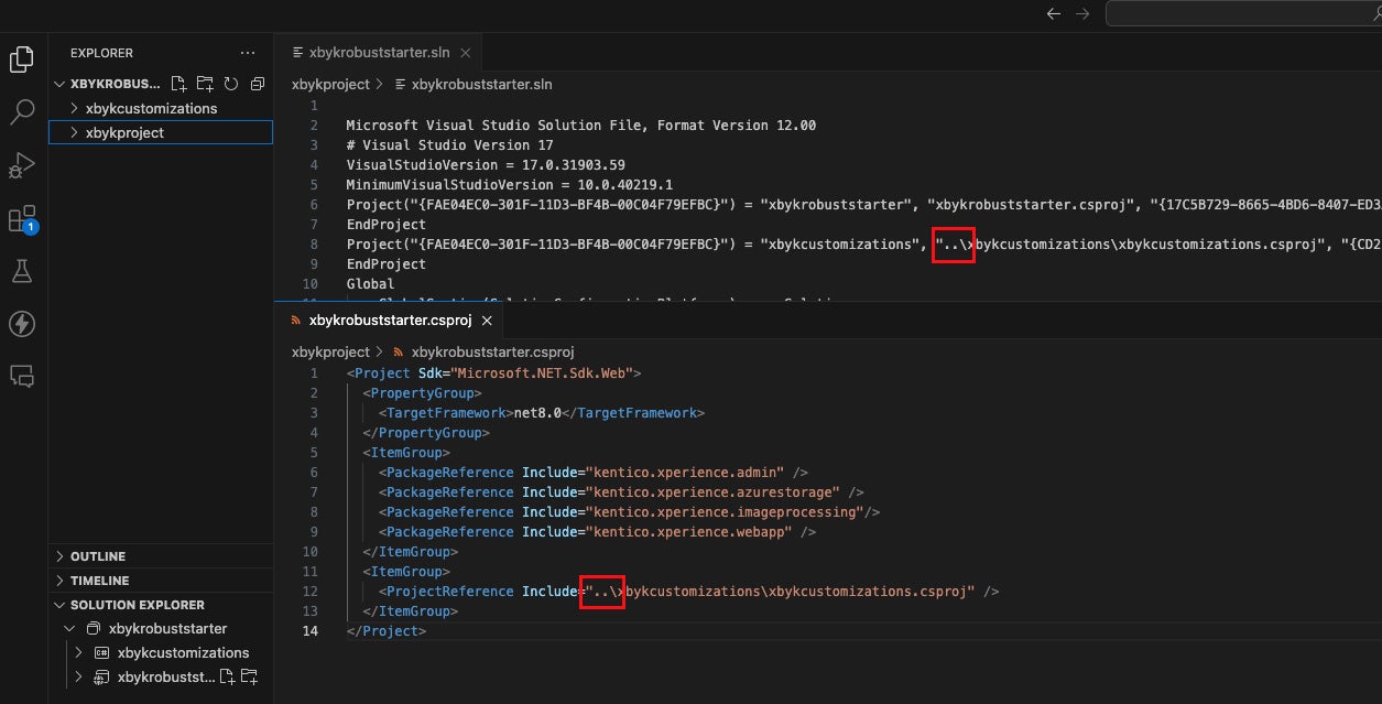 Updated the reference paths