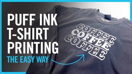 how to print t-shirts with puff ink