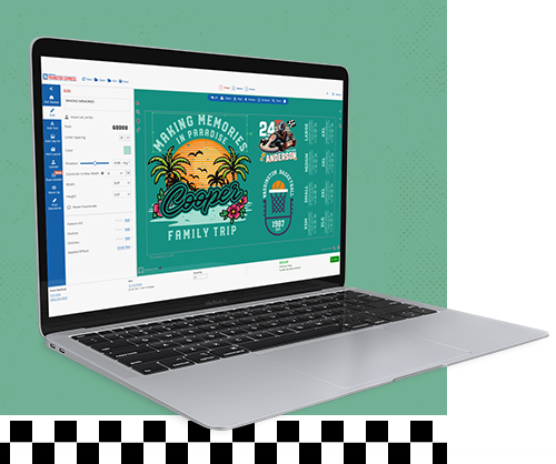 Easy View online designer for apparel heat transfers
