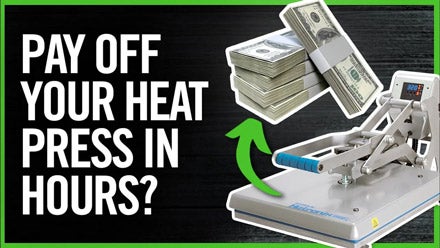 how long does it take to pay off a heat press for t-shirt printing
