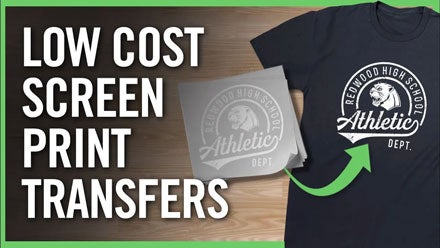 low cost screen print transfers