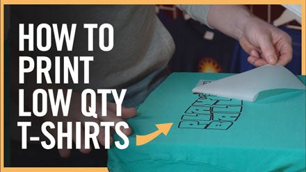 how to print a low quantity of t-shirts with transfers for a profit