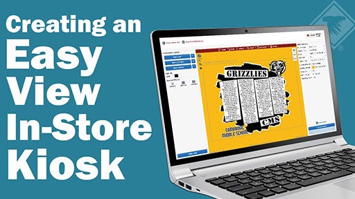 creating an Easy View kiosk in your store