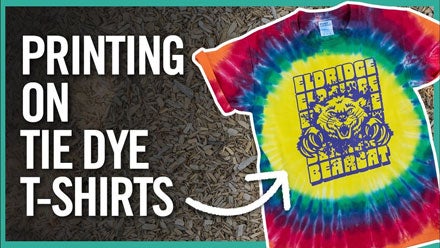 how to print on tie dye t-shirts