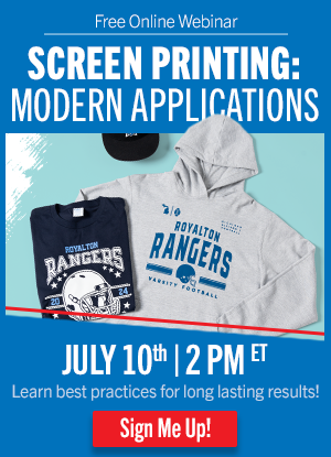 webinar on screen printed transfers