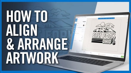 how to align artwork in Easy View online designer