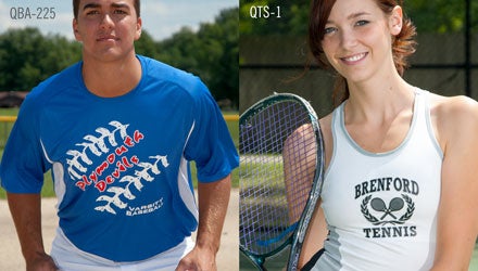 custom printed apparel for school sports teams