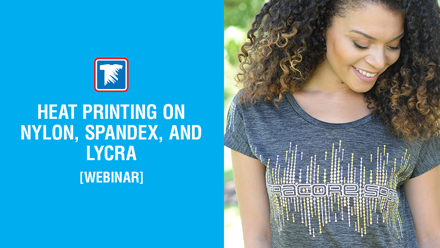 heat printing on nylon and spandex