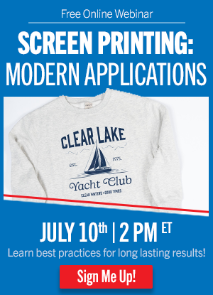 webinar on screen printed transfers