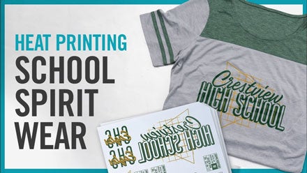 heat printing school spirit wear t-shirts