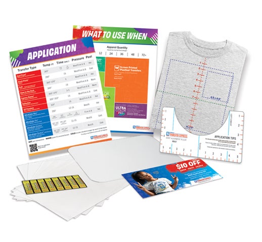 application kit for heat pressing