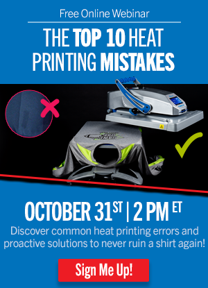 heat printing mistakes and how to avoid them