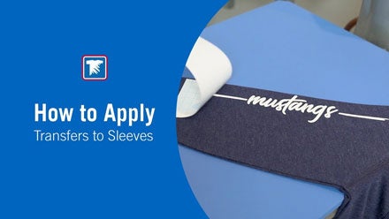 how to apply a transfer to a sleeve