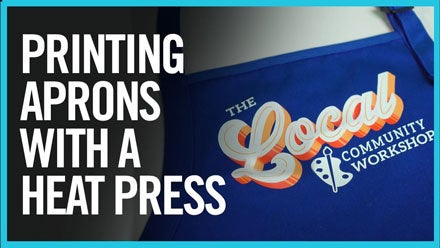 printing aprons with a heat press