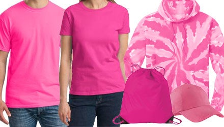 blank pink apparel