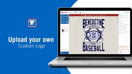 upload your own custom logo for screen printed transfers