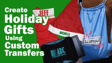 create holiday gifts using custom transfers
