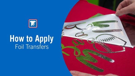 how to apply foil transfers