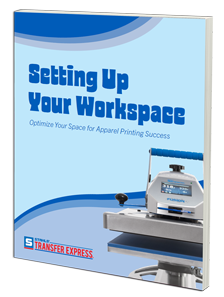 setting up a workspace for t-shirt printing ebook