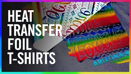 decorating t-shirts with foil