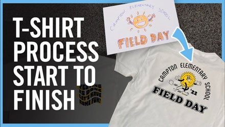 how to design and print shirts start to finish