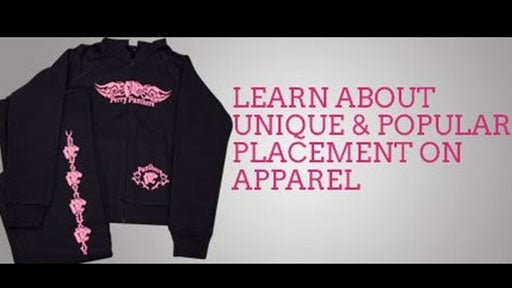 transfer placement on apparel