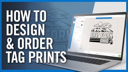 how to design and order tag prints in Easy View online designer